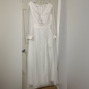 Elegant White Wedding Dress